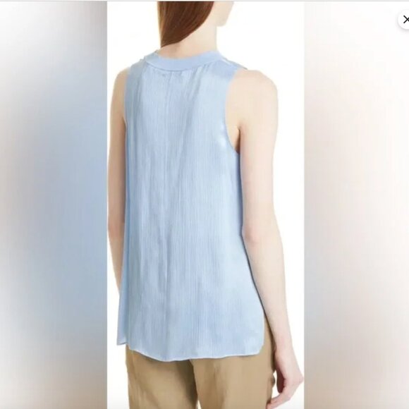 Vince Ribbed Silk Tank Top - Picture 2 of 5